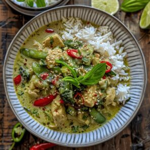 ワンドのペイジのカードから連想される食べ物　タイ風グリーンカレー   
 