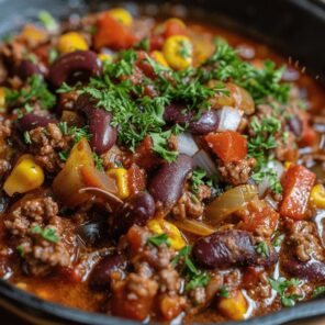 悪魔のカードから連想される食べ物　チリコンカルネ
 