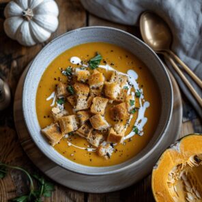 ソードの3のカードから連想される食べ物　かぼちゃのビスク  